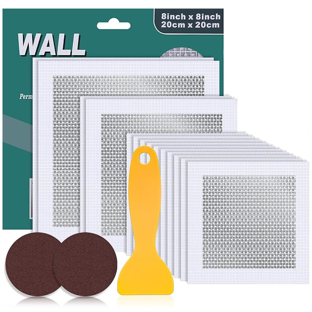 Serplex Drywall Repair Kit 14 Pieces Aluminum Wall Repair Patch Kit, 4/6/8 inch Fiber Mesh Over Galvanized Plate, Dry Wall Hole Repair Patch with Scraper, Sand Papers, Extended Self-Adhesive Mesh Serplex Drywall Repair Kit 14 Pieces Aluminum Wall Repair Patch Kit, 4/6/8 inch Fiber Mesh Over Galvanized Plate, Dry Wall Hole Repair Patch with Scraper, Sand Papers, Extended Self-Adhesive Mesh